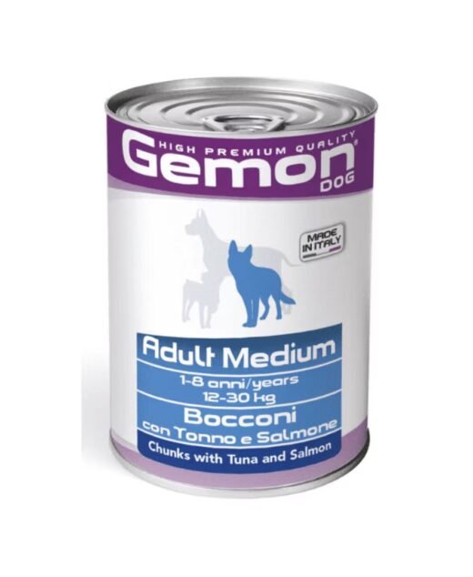 GEMON - Konzerva za odrasle pse srednjih rasa, Tuna, 415g