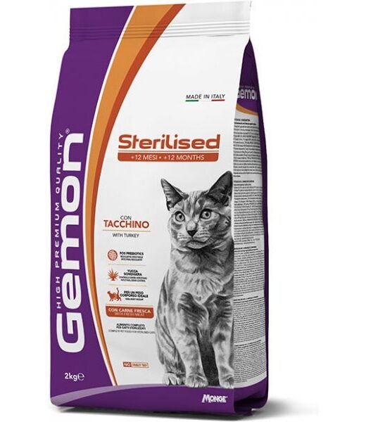 GEMON - Suva hrana za odrasle sterilisane mačke, Ćuretina 20kg