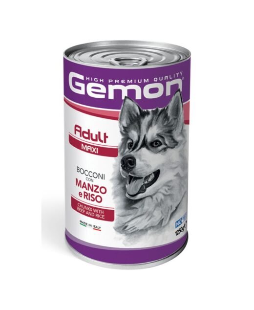 GEMON - Konzerva za odrasle pse velikih rasa, Govedina, 1250gr