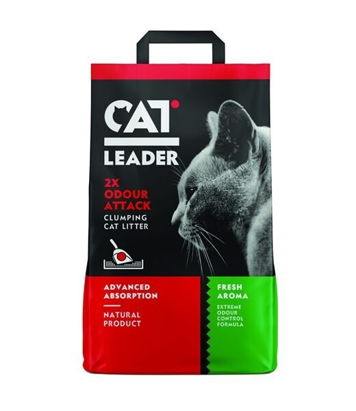 CAT LEADER Odour Attack – Ultra grudvajući posip sa dvostrukom kontrolom mirisa - 5kg
