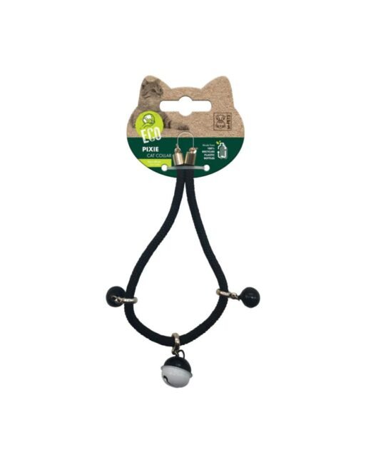 M-PETS Pixie - Eko ogrlica za mačke (30 cm) – crna