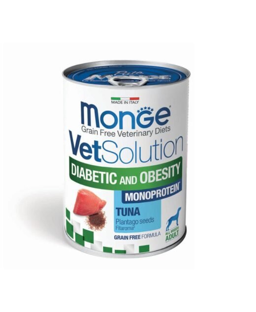 MONGE VetSolution - Vlažna hrana za pse sa viškom telesne težine ili dijabetesom, 400gr