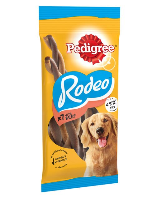 PEDIGREE Rodeo – Poslastice za pse u obliku pletenice, Govedina (70 g)