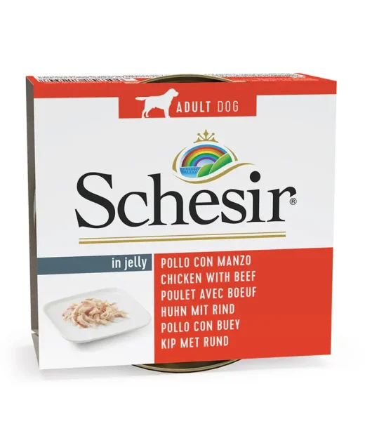 SCHESIR - Vlažna hrana za pse, Piletina i govedina, 150gr