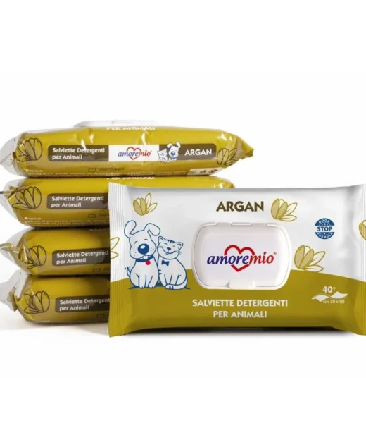 AMORE MIO - Vlažne maramice za pse i mačke, Arganovo ulje, 40kom