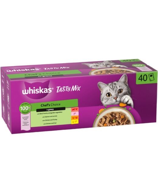 WHISKAS - Hrana za odrasle mačke u sosu, Losos 85gr