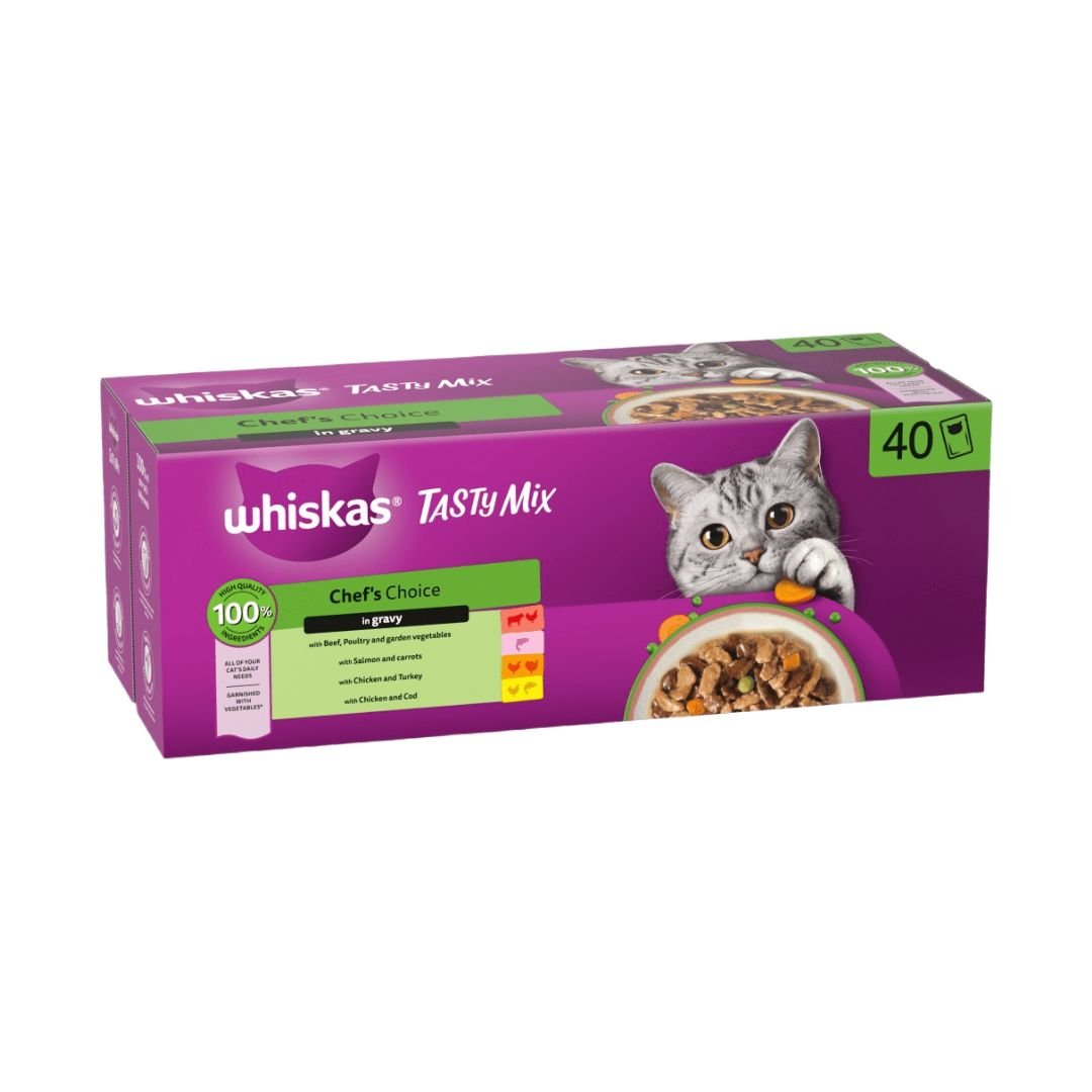 WHISKAS - Hrana za odrasle mačke u sosu, Losos 85gr