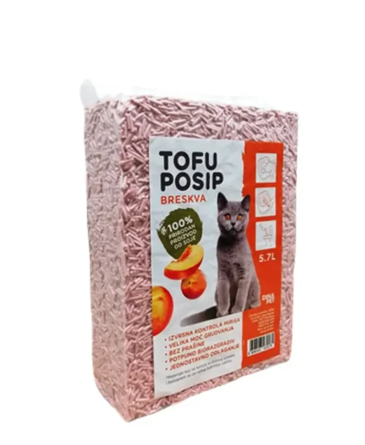 Tofu Posip za mačke sa mirisom breskve