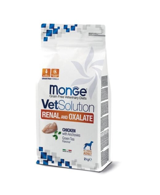 MONGE VetSolution Renal and Oxalate Canine – Dijetalna hrana za pse sa bubrežnim problemima, 2kg